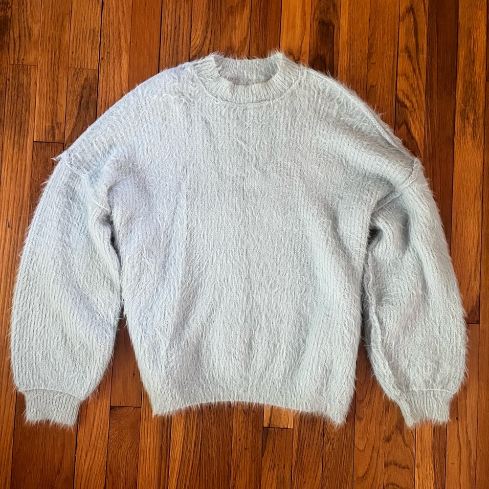 Cozy Baby Blue Women's Sweater